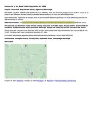 Urgent closure notice for High Street, Ogbourne St George commencing 20th May 2024