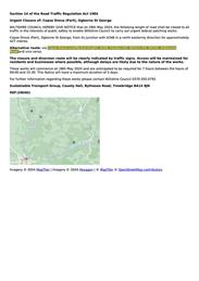 Urgent closure notice for Copse Drove, Ogborne St George commencing 28th May 2024